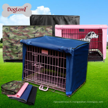 Couverture imperméable molle pliable de caisse d&#39;animal familier pour la couverture de cage de chenil de chien de caisse